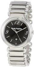 Hush Puppies HP.3696L.1502 Orbz Round Stainless Steel Black Dial Date