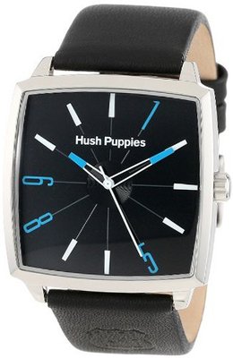 Hush Puppies HP.3761M.2502 1958 Stainless Steel Rectangular Genuine Leather