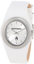 Hush Puppies HP.3790L.2501 Signature Stainless Steel Oval White Genuine Leather