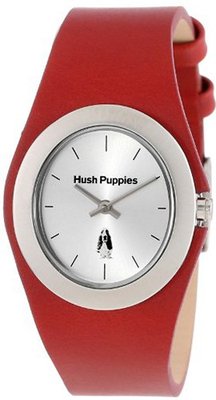 Hush Puppies HP.3790L.2509 Signature Stainless Steel Oval Red Genuine Leather