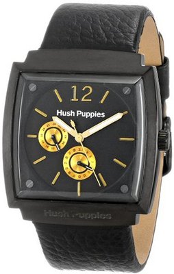 Hush Puppies HP.7094M.2502 Freestyle Black Ion-Plated Coated Stainless Steel 24-Hour Date