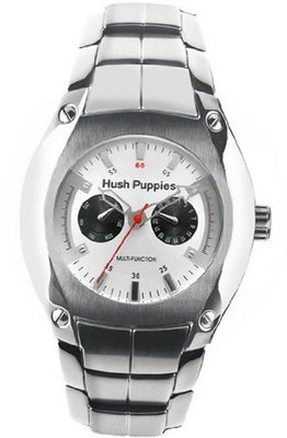 Hush Puppies Silver Dial Day Date 7045M1522
