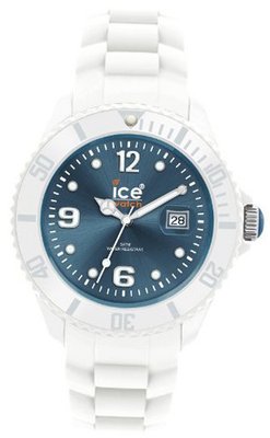 uIce-Watch Ice SIWJUS10 Ice-White Jeans Blue Dial with White Bracelet 