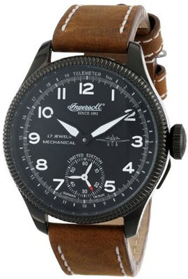 Ingersoll IN3105BBKW Chinook Analog Display Mechanical Hand Wind Black