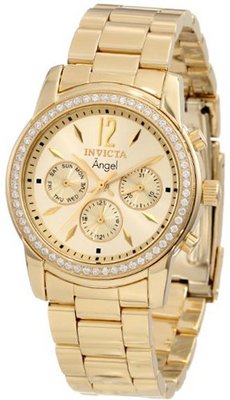 Invicta 11770 Angel Gold Dial 18k Gold Ion-Plated Stainless Steel
