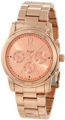 Invicta 12509 Angel Rose Dial 18k Rose Gold Ion-Plated