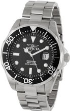 Invicta 12562X Pro Diver Black Carbon Fiber Dial Stainless Steel