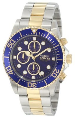 Invicta 1773 "Pro Diver" 18k Gold Ion-Plating and Stainless Steel