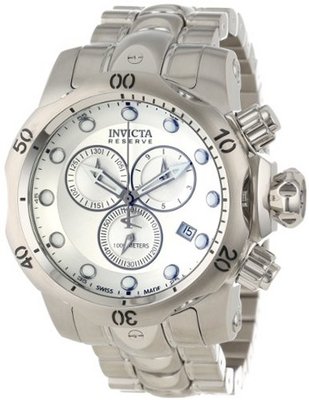 Invicta 5730 Venom Reserve Chronograph Silver Dial Stainless Steel