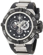 Invicta 6564 Subaqua Noma IV Chronograph Black Dial Black Polyurethane