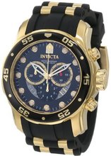 Invicta 6981 Pro Diver Collection Chronograph Black Dial Black Dress