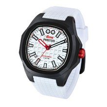 iTime Unisex Quartz with Silver Dial Analogue Display and White Silicone Strap PH4900-PHD2