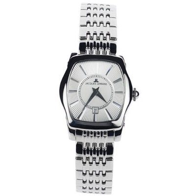 Jacques Lemans Stainless Steel Analog Rectangle Face