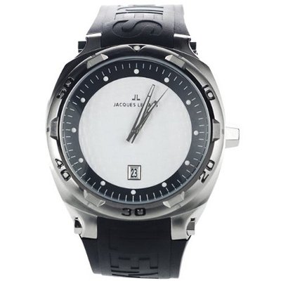 Jacques Lemans Stainless Steel Analog Silicone Band