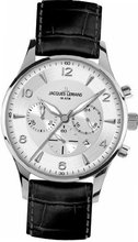 Jacques Lemans London 1-1654B 40mm Stainless Steel Case Leather Mineral