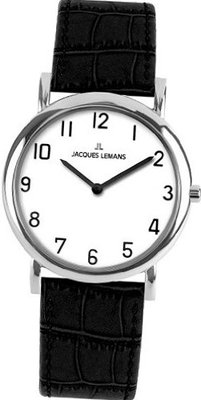 Jacques Lemans Vienna 1-1369B 41mm Stainless Steel Case Leather Mineral