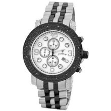 JBW JB-6116-G "Tazo" Stainless-Steel and Black Ion-Plated Chronograph 0.16 Carat Diamond