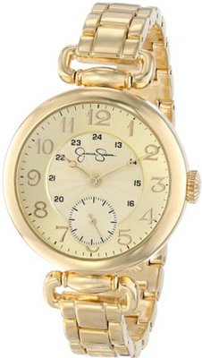 Jessica Simpson JS015C Round Case Analog Bracelet and Multi-Layer Dial