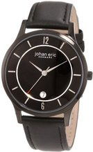Johan Eric JE2003-13-007 Hobro Black Dial Leather