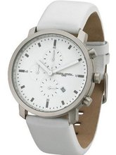 Jorg Gray 1460 Chronograph - Stainless Steel - White Dial & Leather Strap