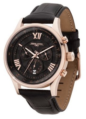 Jorg Gray JG6600-21 Black Leather Strap