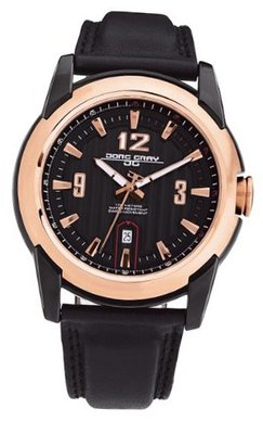 Jorg Gray Leather Black Dial #JG9400-23