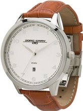 Jorg Gray Leather Silver Dial #JG1060-20