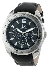 Joshua & Sons JS-45-RG Multi-Function Tachymeter Leather Strap