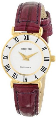 Jowissa J2.034.S Roma Colori 24 mm Gold PVD Purple Leather Roman Numeral