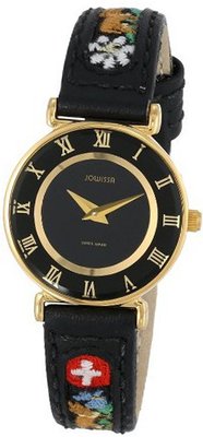Jowissa J2.037.S Roma Ethno Gold PVD Stainless-Steel Black Slim