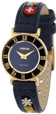 Jowissa J2.038.S Roma Ethno Gold PVD Stainless-Steel Navy Blue Slim