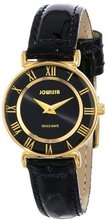 Jowissa J2.039.S Roma 24 mm Gold PVD Black Dial Roman Numeral Leather