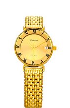 Jowissa J2.048.S Strada Gold PVD Stainless-Steel Roman Numerals Date Thin