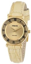Jowissa J2.110.S Roma 24 mm Gold PVD Roman Numeral Beige Leather