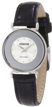 Jowissa J3.009.S Elegance 24 mm Silver Dial Black Leather