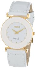 Jowissa J3.019.M Elegance 30 mm Gold PVD White Leather