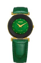Jowissa J3.031.M Elegance 30 mm Gold PVD Green Leather
