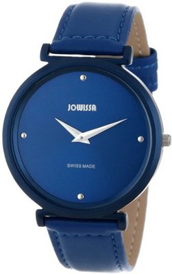 Jowissa J6.114.L Fina Blue Aluminum Round Satin Leather Strap