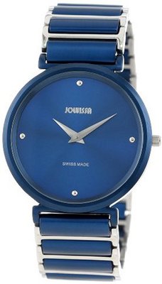 Jowissa J6.115.L Fina Round Stainless Steel and Blue Aluminum Bracelet