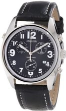 Jowissa J7.005.L Ginebra Black Dial Chronograph Leather