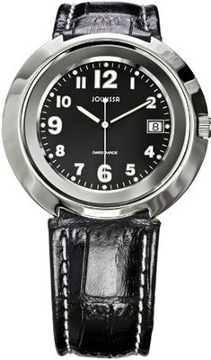 Jowissa J7.009.L Pegasus Slim Black Dial Leather Date