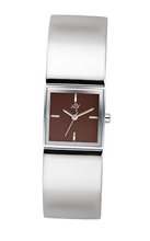 Joy Quartz with Black Dial Analogue Display and Silver Stainless Steel Strap JW612