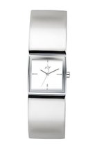 Joy Quartz with White Dial Analogue Display and Silver Stainless Steel Strap JW610