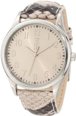 Juicy Couture 1900941 Darby Python Embossed Leather Strap