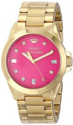 Juicy Couture 1901108 Stella Hot Pink Jewel Toned Dial