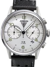 Junkers G38 Silver Dial, Quartz Chronograph with 60-Minute Timer 6984-4