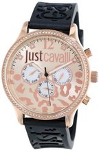 Just Cavalli R7251127511 Huge Rose Gold Ion-Plated Coated Stainless Steel 24-Hour Day Date