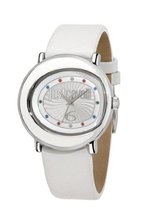 Just Cavalli R7251186504 Lac Stainless Steel White Genuine Leather Strap