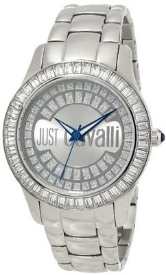 Just Cavalli R7253169115 Ice Round Stainless Steel Swarovski Crystal Luminous