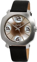 Just Quartz Just 48-S2067A-BK with Leather Strap